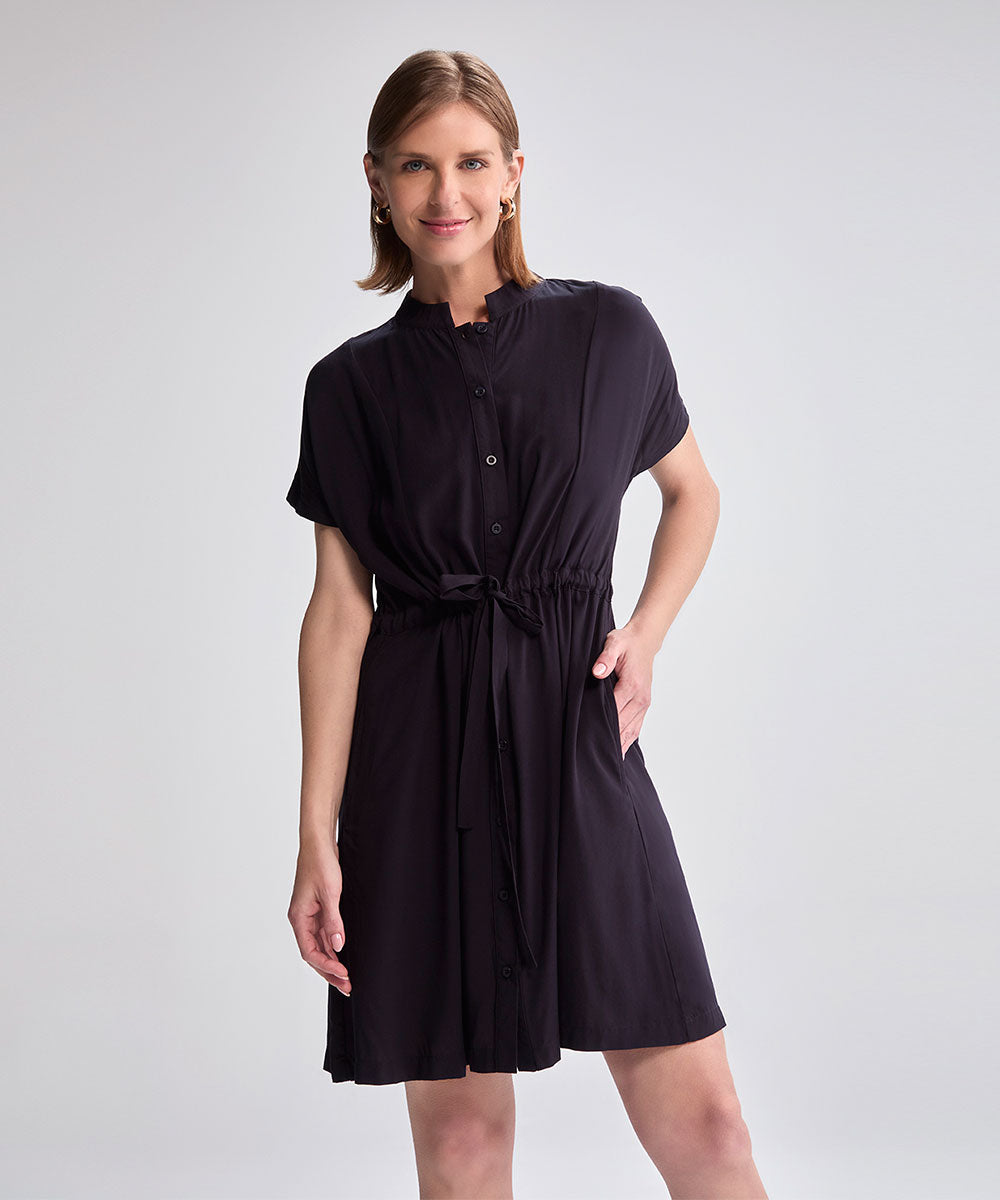 VESTIDO CORTO CHALIS AZUL MARINO PV25