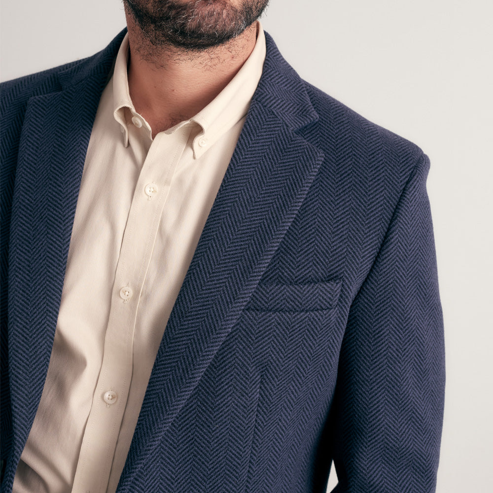 BLAZER CLASICO LANILLA AZUL