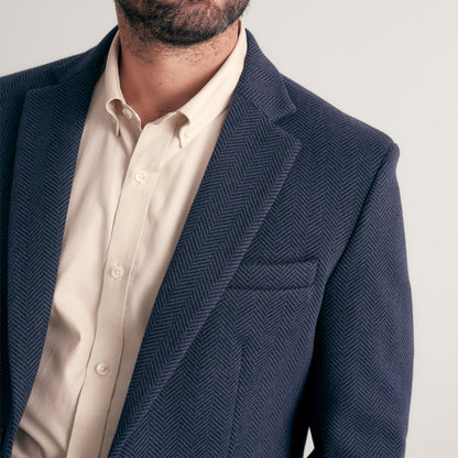 BLAZER CLASICO LANILLA AZUL