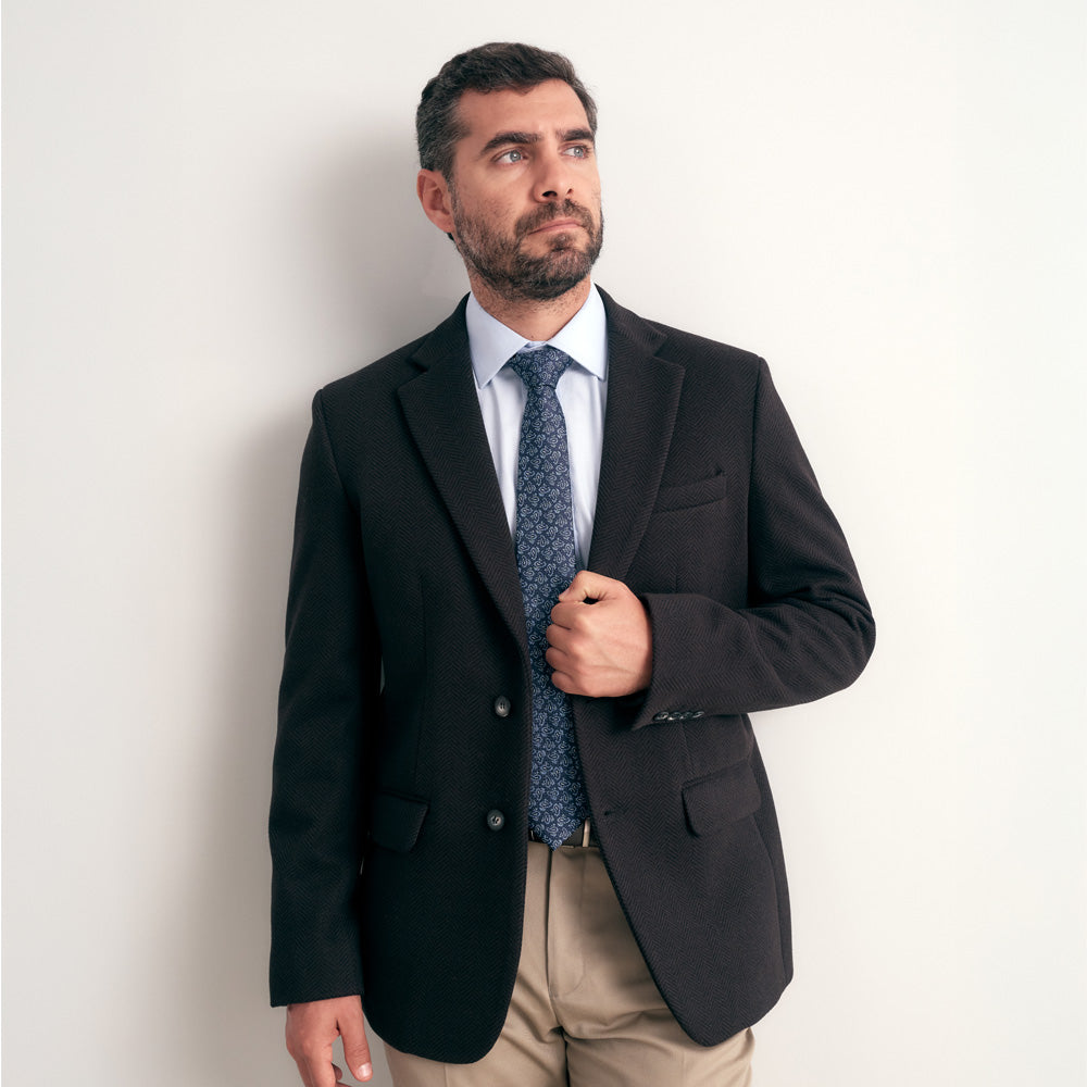 BLAZER CLASICO LANILLA NEGRO