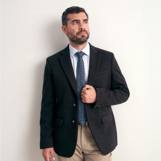 BLAZER CLASICO LANILLA NEGRO