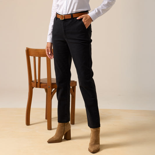 PANTALON DRILL DE VESTIR NEGRO